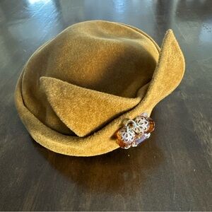 Vintage Russ Russell Woodmere Hat‎ Cyrano France Size 22 Womens